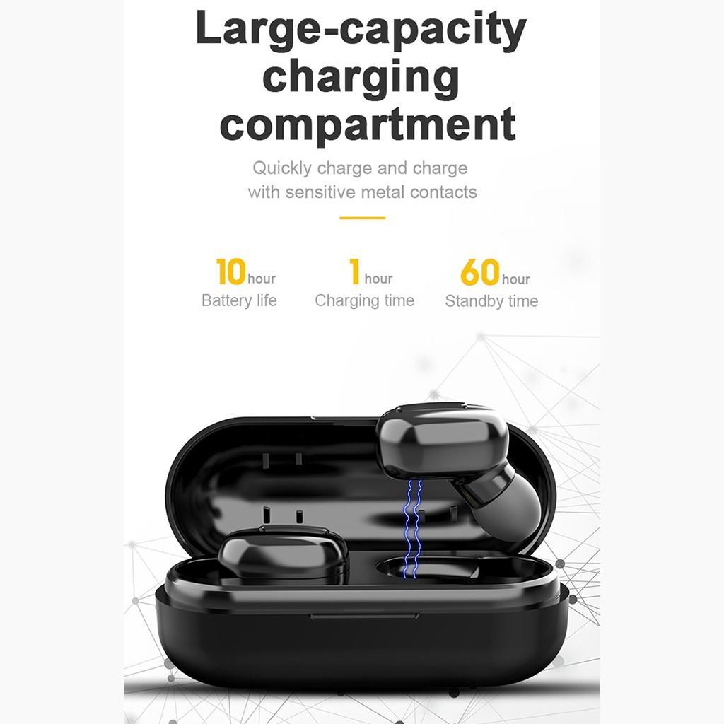 2x Sports Bluetooth 5.0 Earphone Earbuds Headphone black