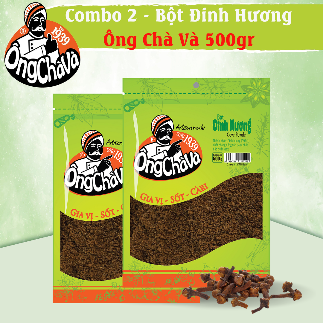 Combo 2 Túi Bột Đinh Hương Ông Chà Và 500g