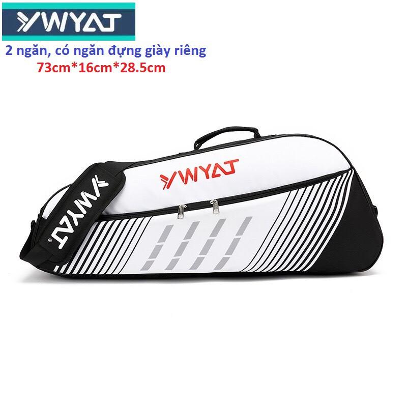 Túi cầu lông Ywyat C-308 đen trắng (2 ngăn)