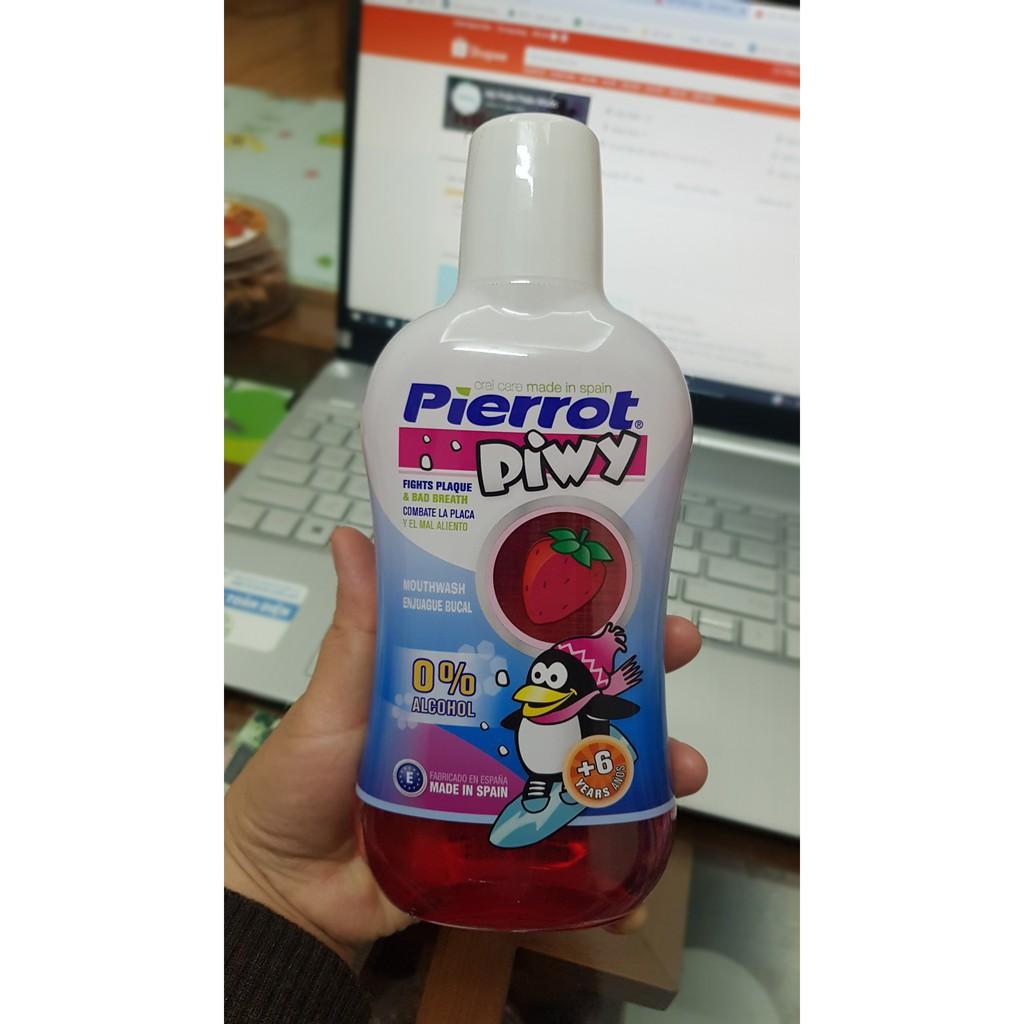 Nước súc miệng hương dâu tây cho trẻ em Pierrot 500ML