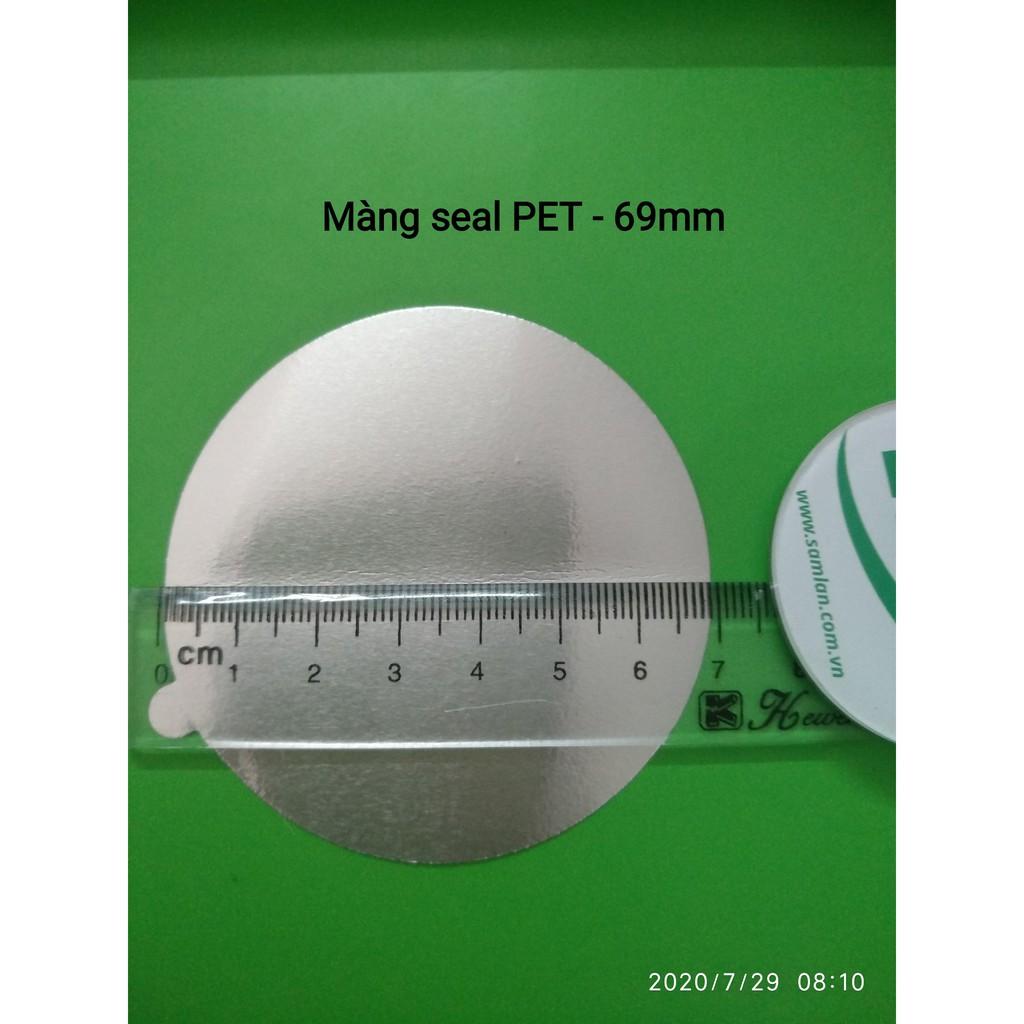 Màng seal PET phi 69 mm - Màng nhôm niêm phong cho chai PET