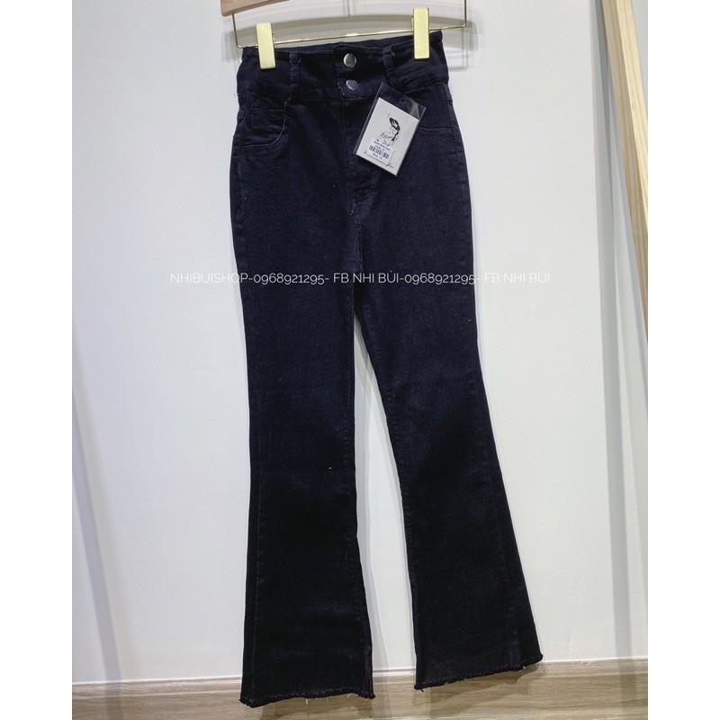 Quần Jeans Đen Ống Loe (kèm clip) màu đen dành cho nữ