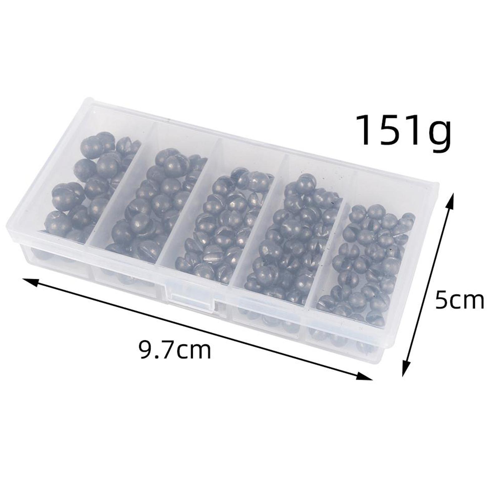 2x100/120Pcs Fishing Sinker Lead Split Shot Sinker Lead Weight Tackles 120pcs