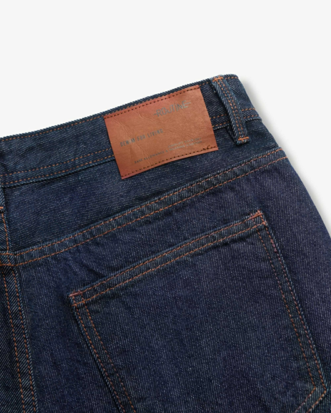 Quần jeans nam ROUTINE màu Xanh navy đậm form Straight ống suông - 10F24DPA002 | LASTORE MENSWEAR