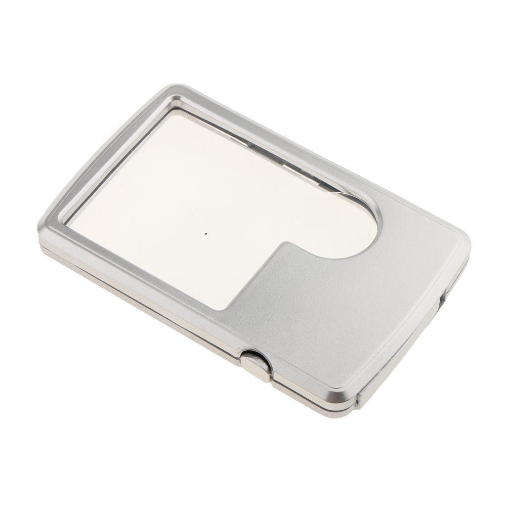 3X 6X Square Glass Loupe Lens Magnifying Tool for Jewelry Watch Coin Stamp