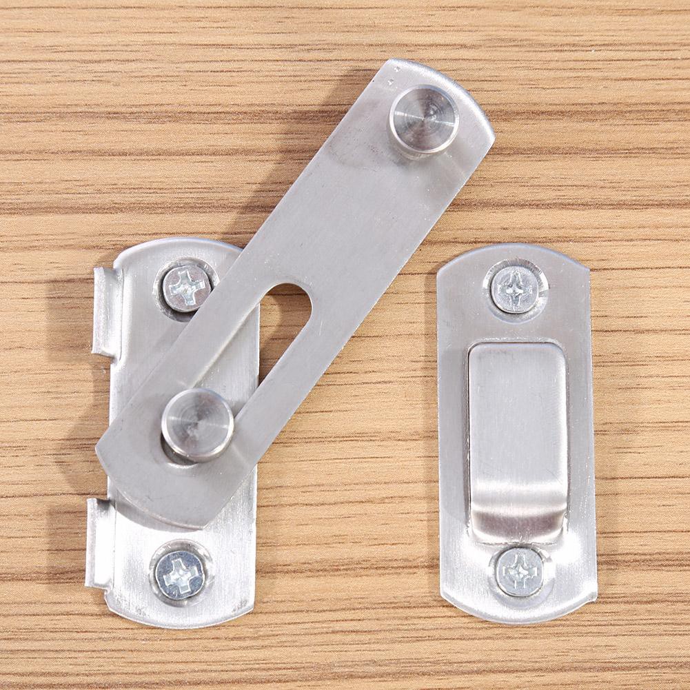 Chốt khóa cài cửa an toàn chất liệu thép không gỉ cao cấp tiện dụng  (10x7cm)