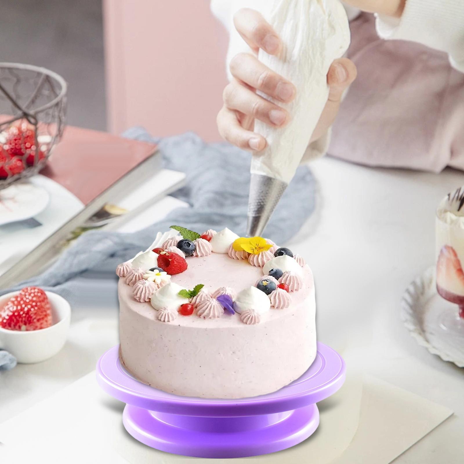 Rotating Cake Turntable Cake Stand Turntable Cake Diy Revolving Cake Plate