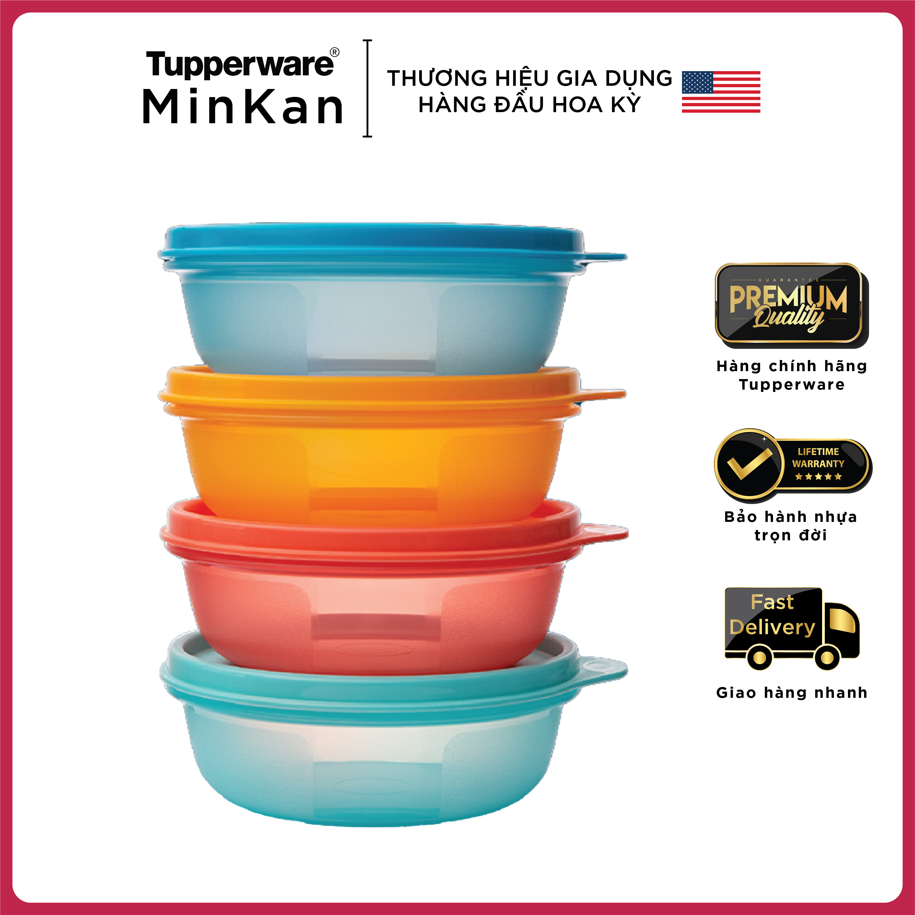 Bộ hộp Tupperware Junior Modular Bowl 300ml