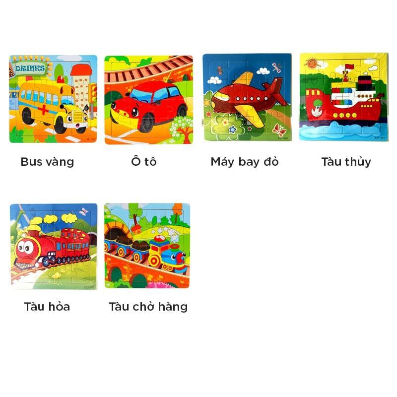 Đồ chơi Ghép hình Tranh ghép puzzle gỗ Trò chơi Phát triển cân bằng não trái và não phải