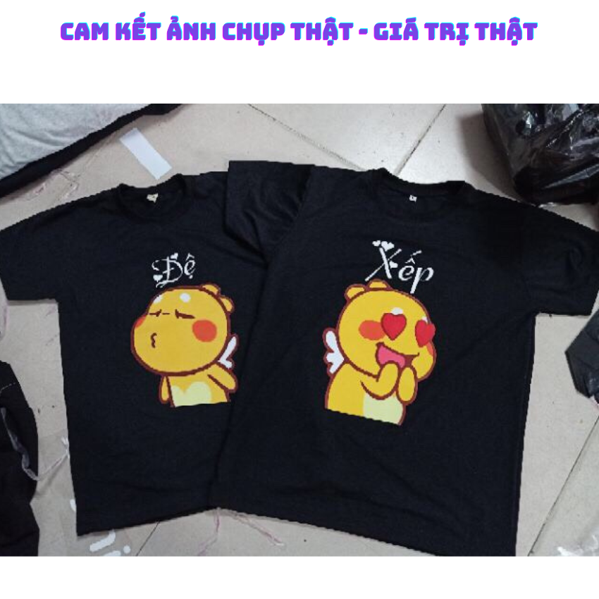 Áo Đôi Đẹp Nam Nữ Mùa Hè TT02, Áo Đôi Với Người Yêu In Đệ Xếp ý Nghĩa
