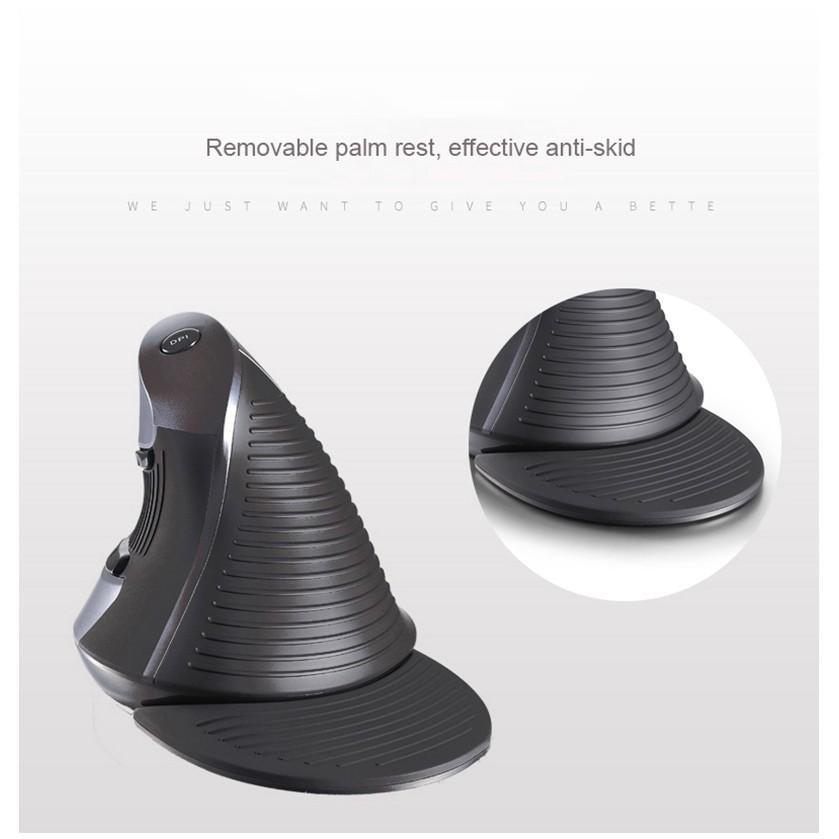 DeLUX colorful M618 vertical wireless energy saving vertical snail anti-mouse hand ergonomic mouse