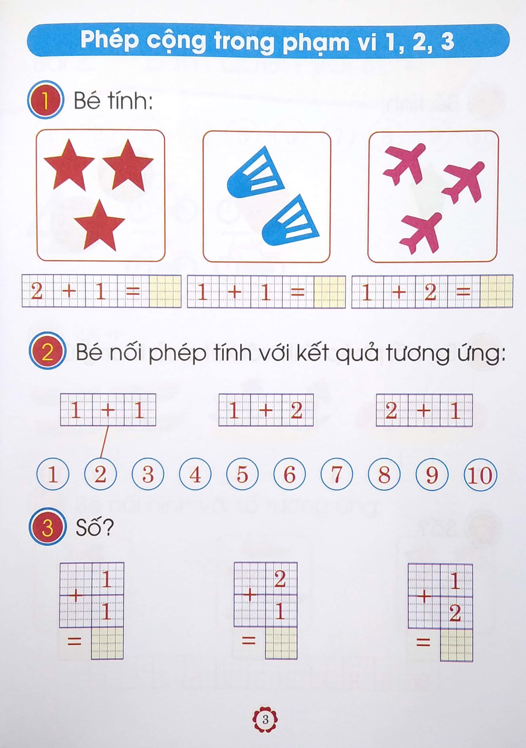 Chuẩn Bị Cho Bé Vào Lớp 1 - Bé Vui Học Toán - Quyển 2