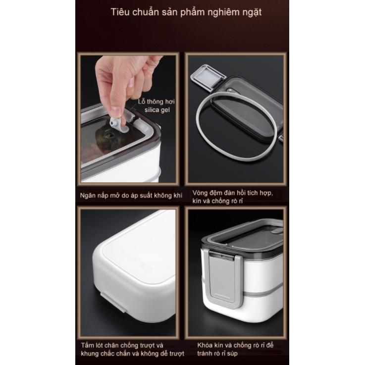 Hộp cơm inox để lò vi sóng