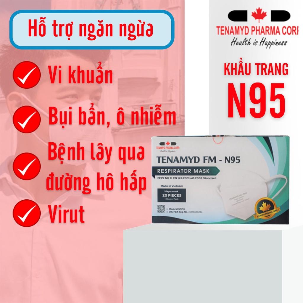 (Combo 3 Hộp) Khẩu Trang N95 Tenamyd Chính Hãng