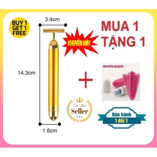 Bộ 02 Máy Mát Xa Rung Cầm Tay Mát Xa Mát Mạnh T (Tặng Kèm Thêm 1 Móc Ngẫu Nhiên) FMA1097