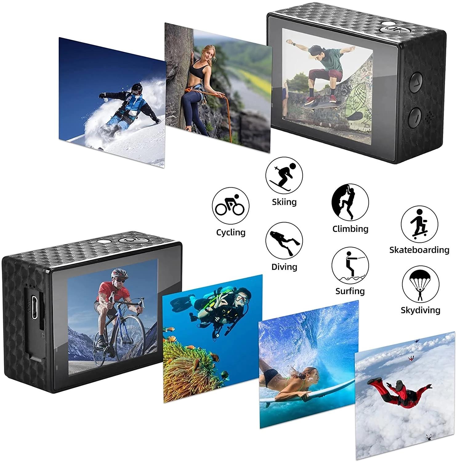 Máy ảnh hành động của Shaolin Ultra HD 4K 30fps 1080p