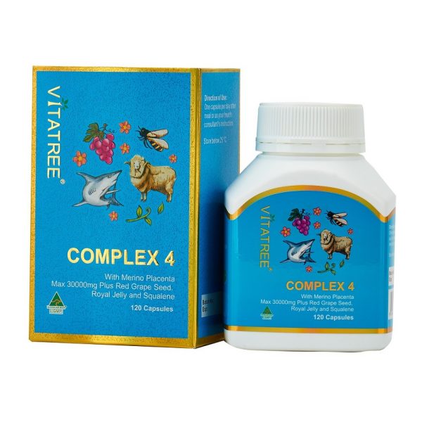 0131678 VITATREE Viên Uống Đẹp Da Complex 4 Hộp 120 viên