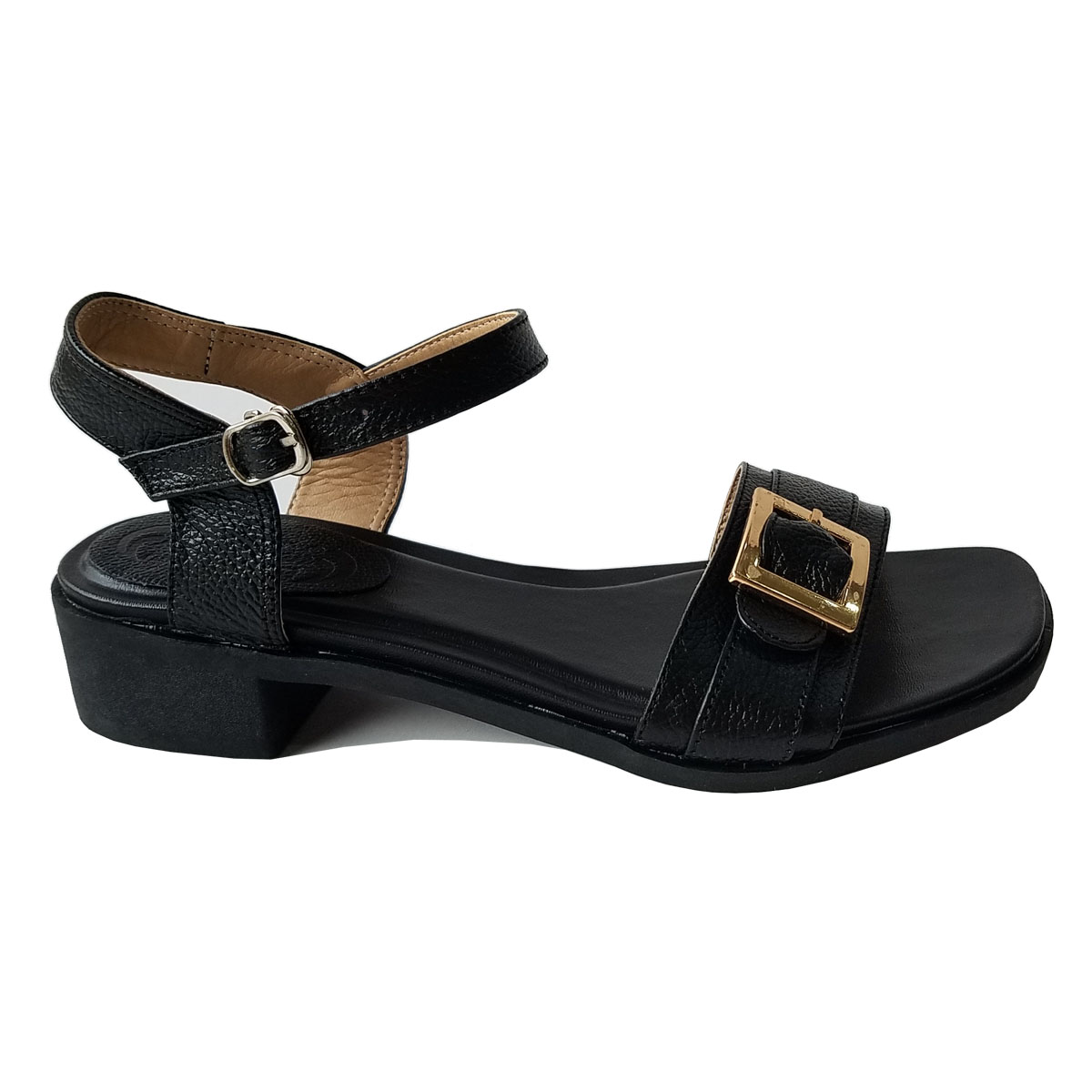 Giày Sandal Nữ Da Bò Thật Cao 4cm HKT327