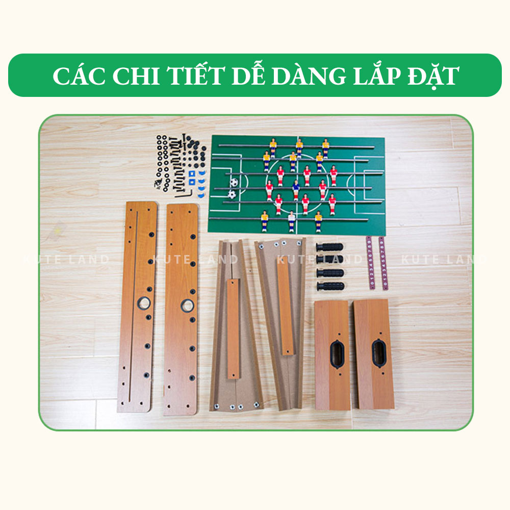Bàn bi lắc cỡ lớn chân cao 6 tay cầm 69x35x62 cm banh lắc bóng đá phù hợp cho bé rèn luyện phản xạ và tư duy