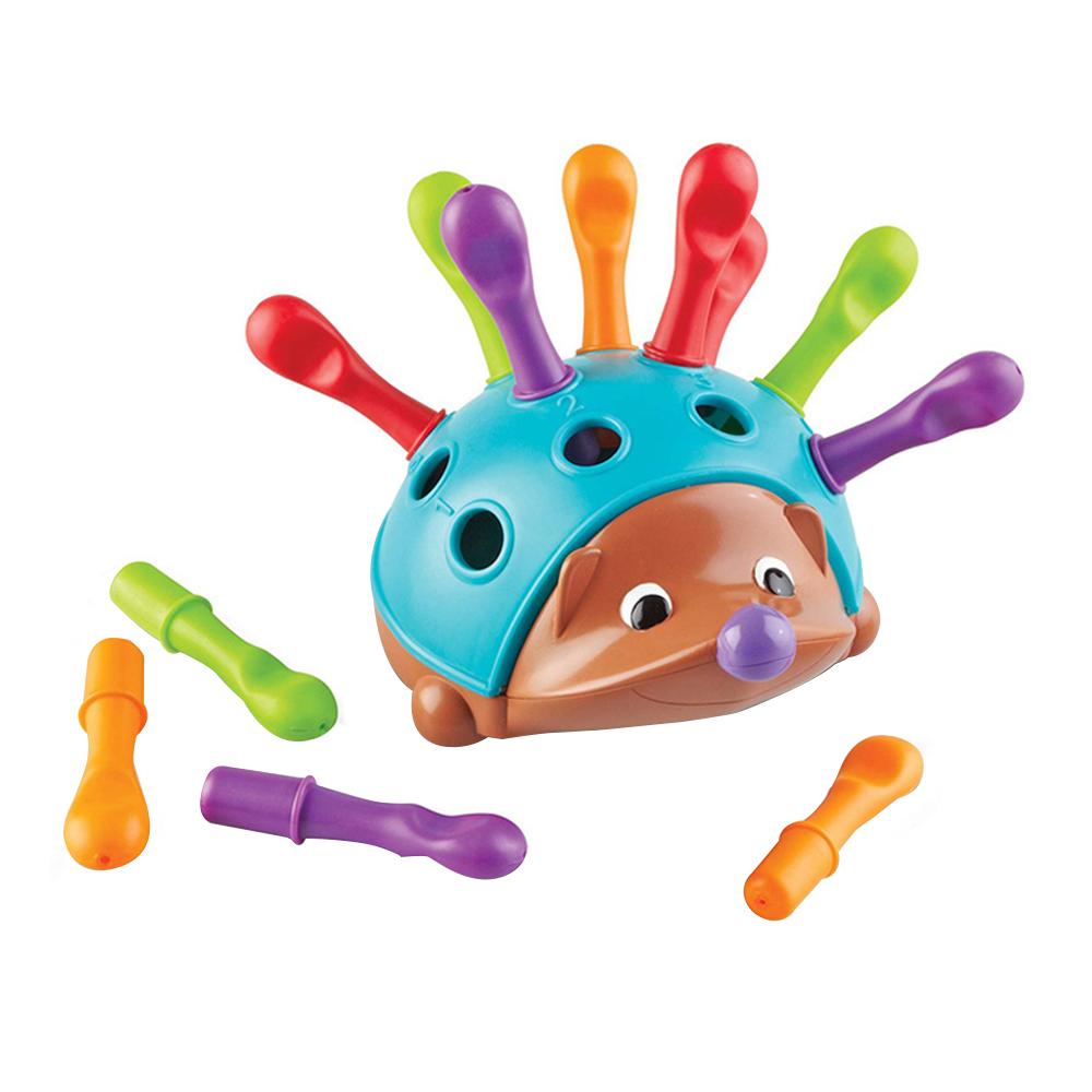 Insert Hedgehog Toy Early Education Montessori Toy Focus Training Fine Motor for Boys & Girls Age 18 mos+