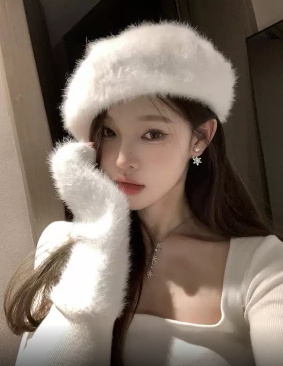 Nón Beret Mũ Nồi Nam Nữ Lông Thỏ Thời Trang Hàn Quốc Chất Liệu Len Nỉ Lông Thỏ Phong Cách Sang Trọng dona25122601