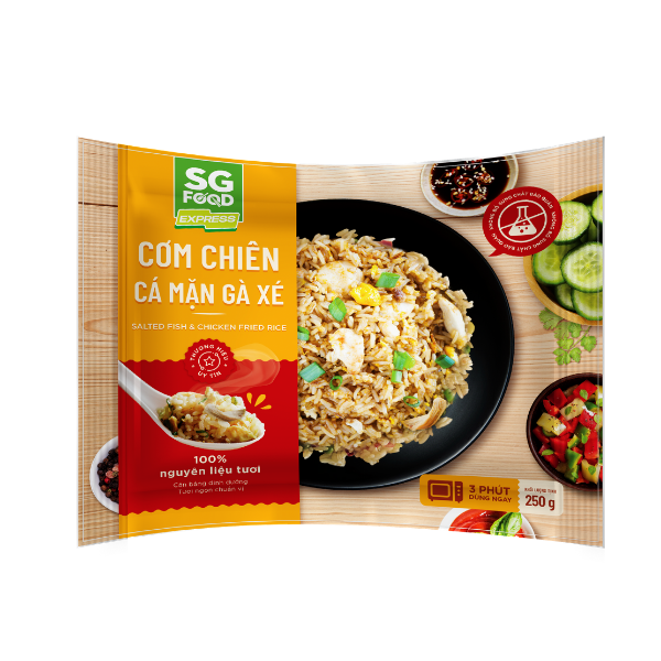 - Cơm Chiên Cá Mặn Gà Xé SG Food Túi 250g