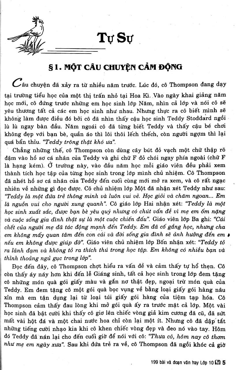 199 Đề & Bài Văn Hay Lớp 10