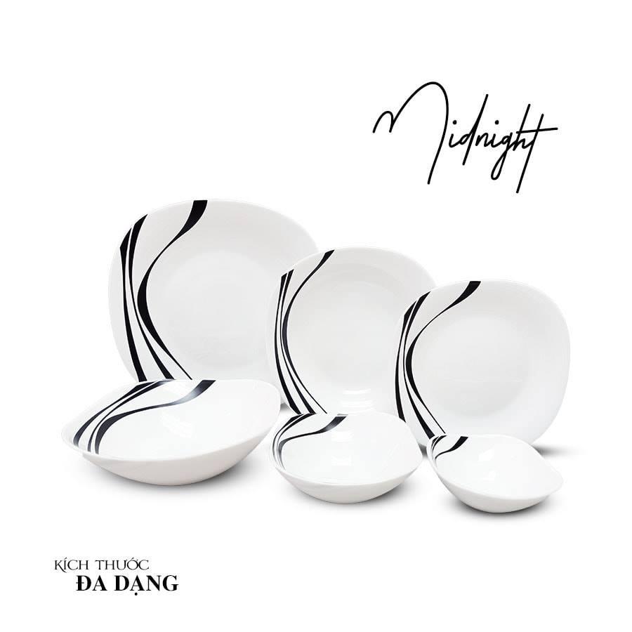 Bộ 3 Tô thủy tinh vuông Diva Ivory M.N - Hàng nhập khẩu