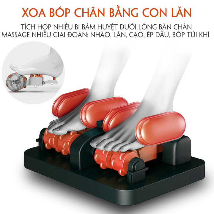 VIP - Ghế Massage Toàn Thân Luxury i10 Pro. Trục Bi Lăn Di Động. . Máy Matxa Toàn Thân Công Nghệ Nhật Bản. Tổ Hợp Các Bài Tập Massage Chuyên Sâu