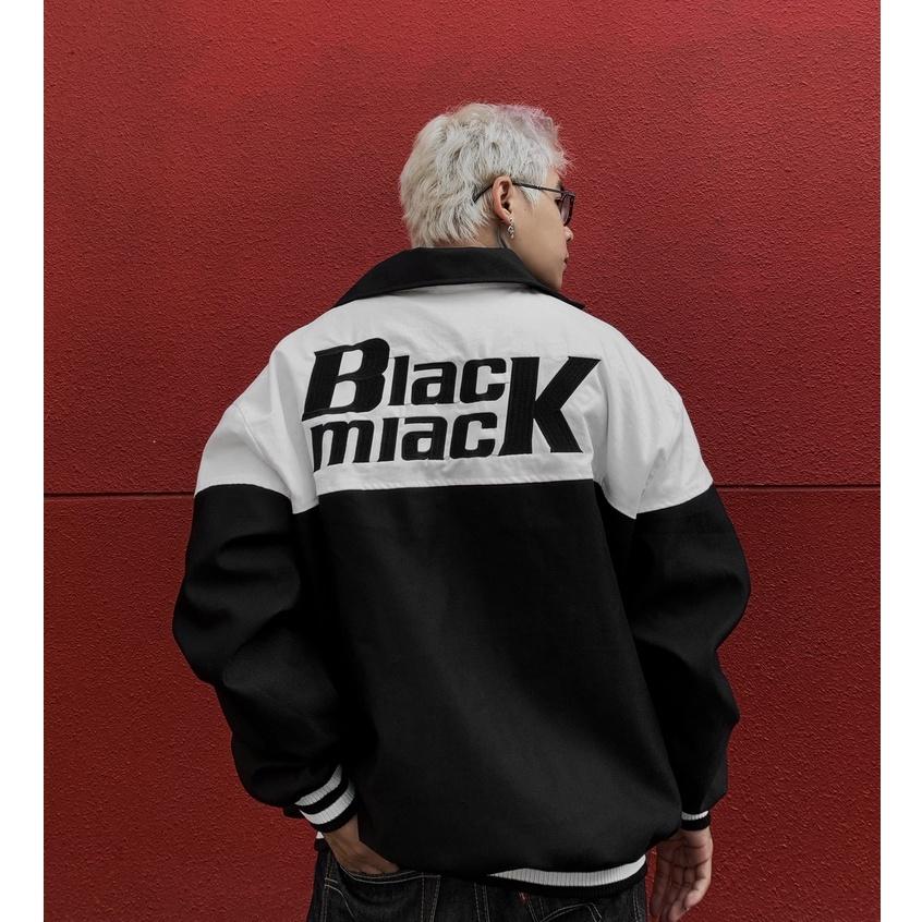 Áo Khoác Rockie Bomber Varsity, cổ bẻ, Full Thêu BLACKMIACK Varsity Jacket BM3