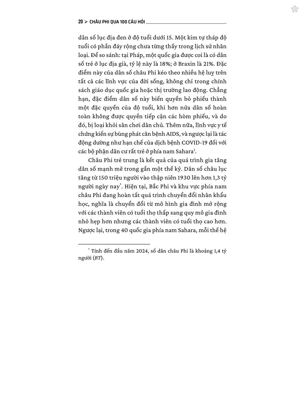 Châu Phi qua 100 câu hỏi - bản in 2024