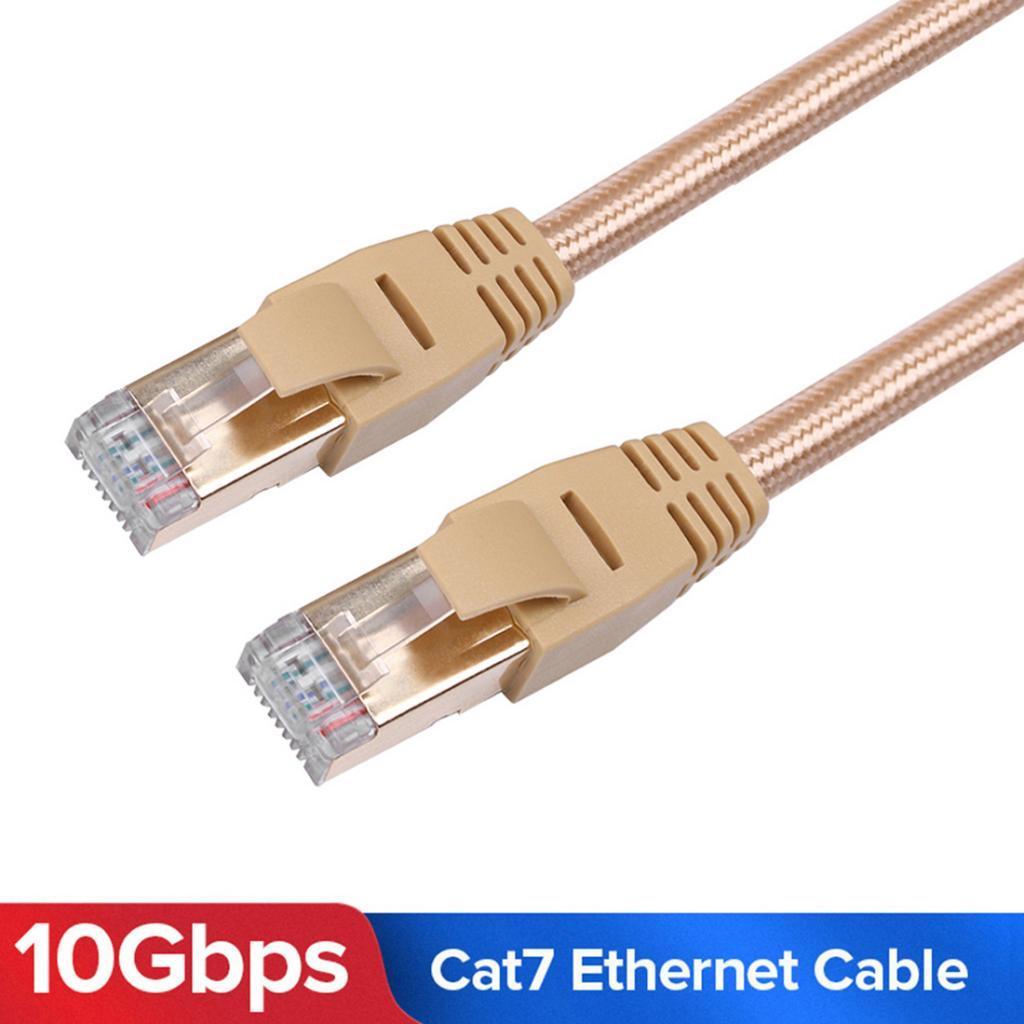 Cat7 Ethernet Network Cable RJ45 Flat Internet Network Extension Cord 1Meter