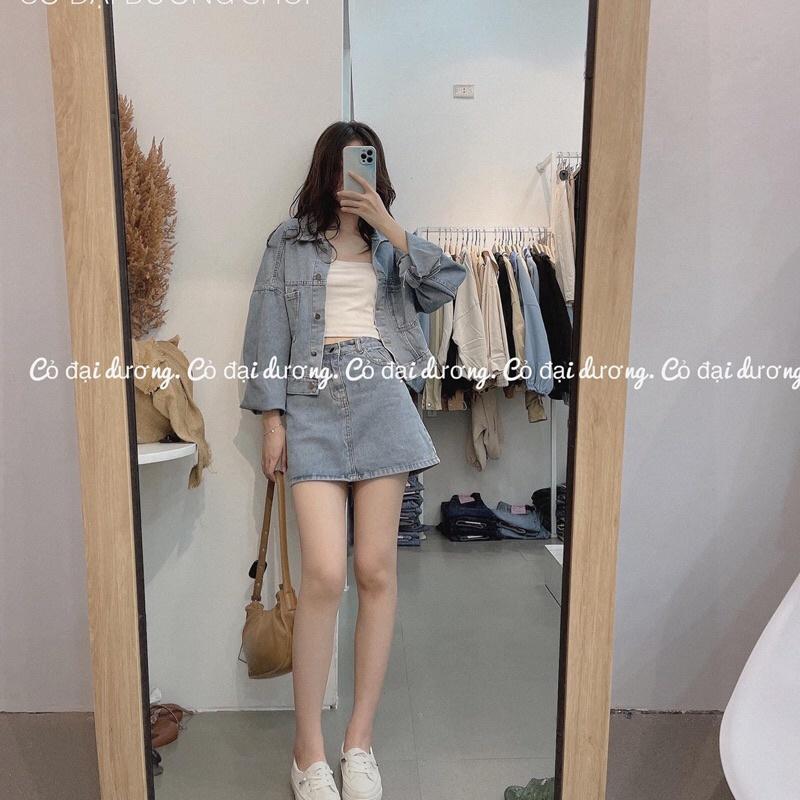 Set áo denim kèm cv