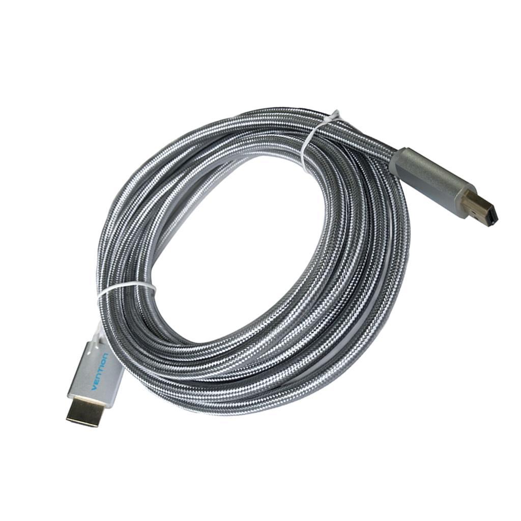 V2.0 Cable Ultra 1080P 4K Braided Video Cord Supports 3D 10meter