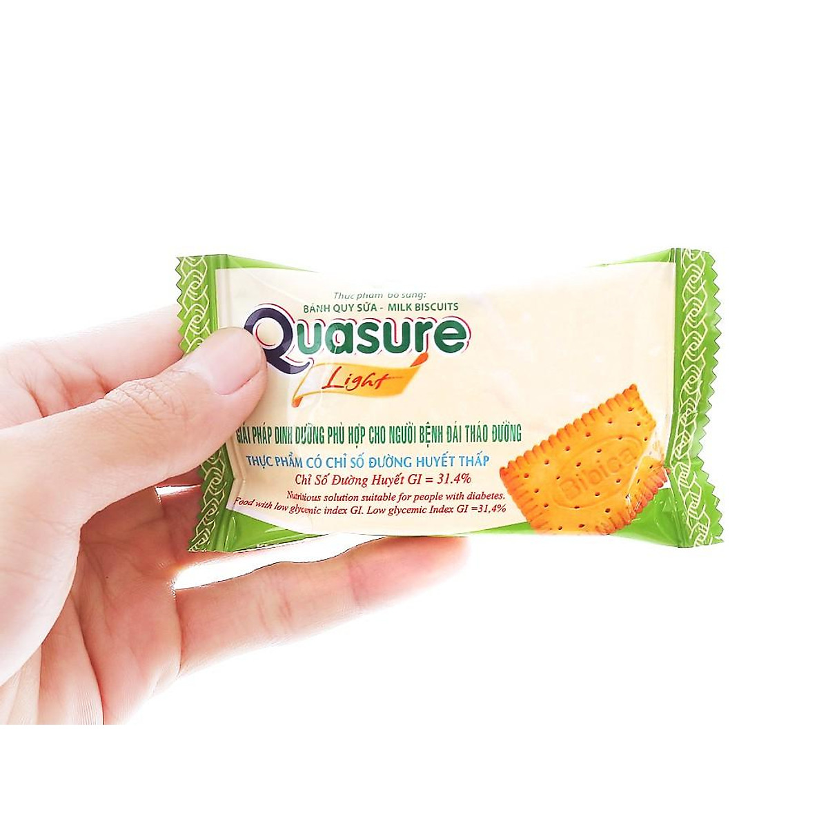Bánh dinh dưỡng Quasure light Biscuit Sữa HG 210 g