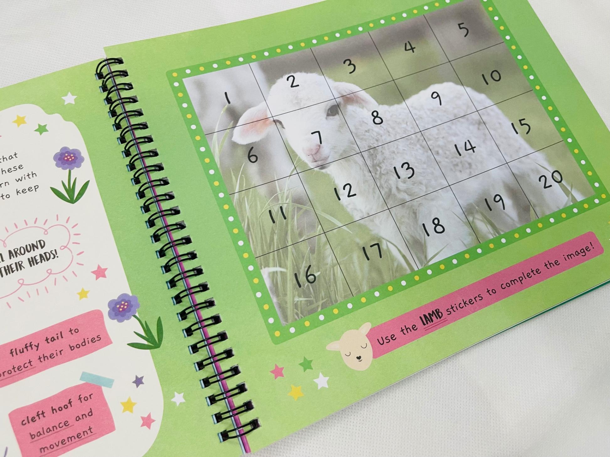 Little Wonders Sticker By Number - Baby Animals