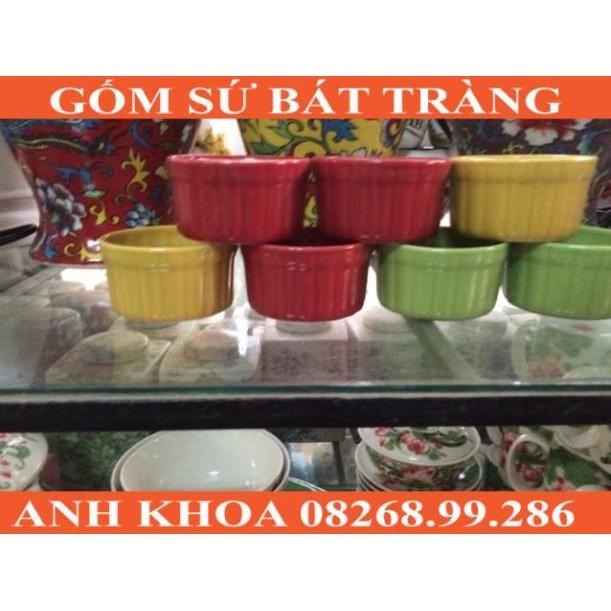 10 Cốc làm caramen - Gốm sứ Bát Tràng Anh Khoa