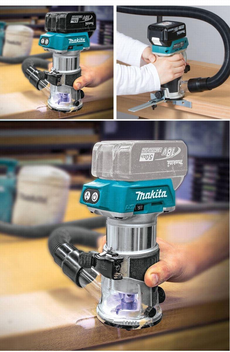 MÁY ĐÁNH CẠNH DÙNG PIN 1/4". 3/8" MAKITA DRT50RFX8 - HÀNG CHÍNH HÃNG