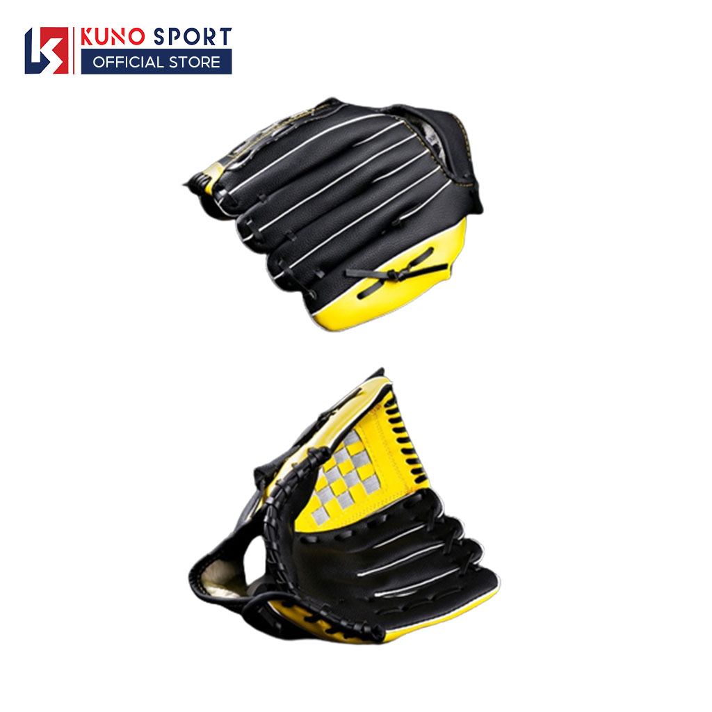 Găng tay bóng chày da pu KUNOSPORT size tay 10,5/11,5/12,5inch găng tay chơi bóng chày cao cấp