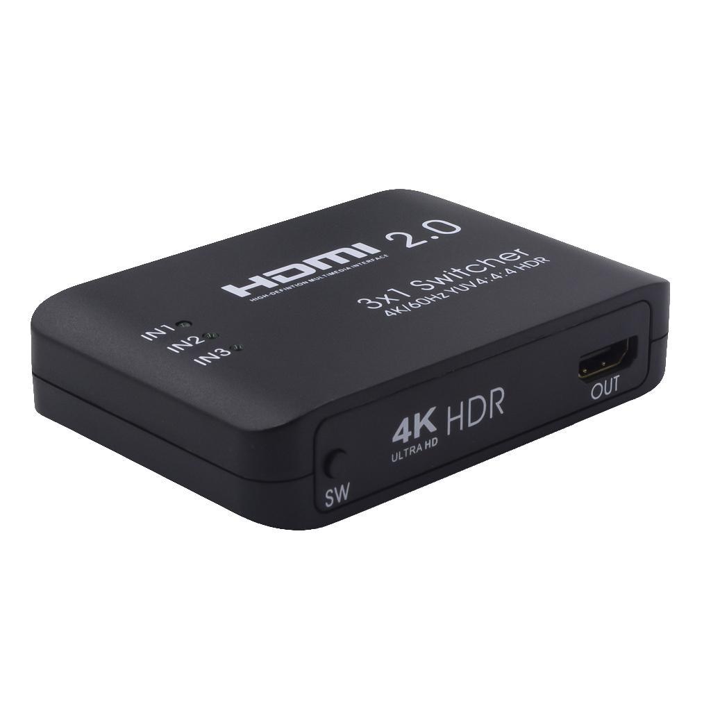Multi-port 3 Port 1080P Video HDMI Switch Switcher Splitter With IR Remote