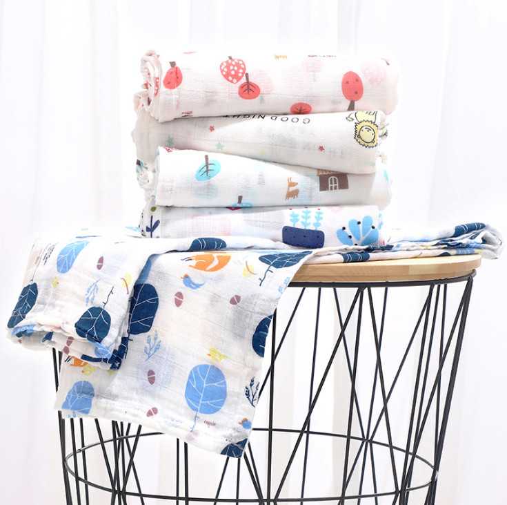 Khăn Tắm Em Bé, Khăn Tắm Loại Tốt 100% Cotton Mềm Mịn Thấm Hút Tốt - Họa Tiết Ngẫu Nhiên Dành Cho Bé Gái