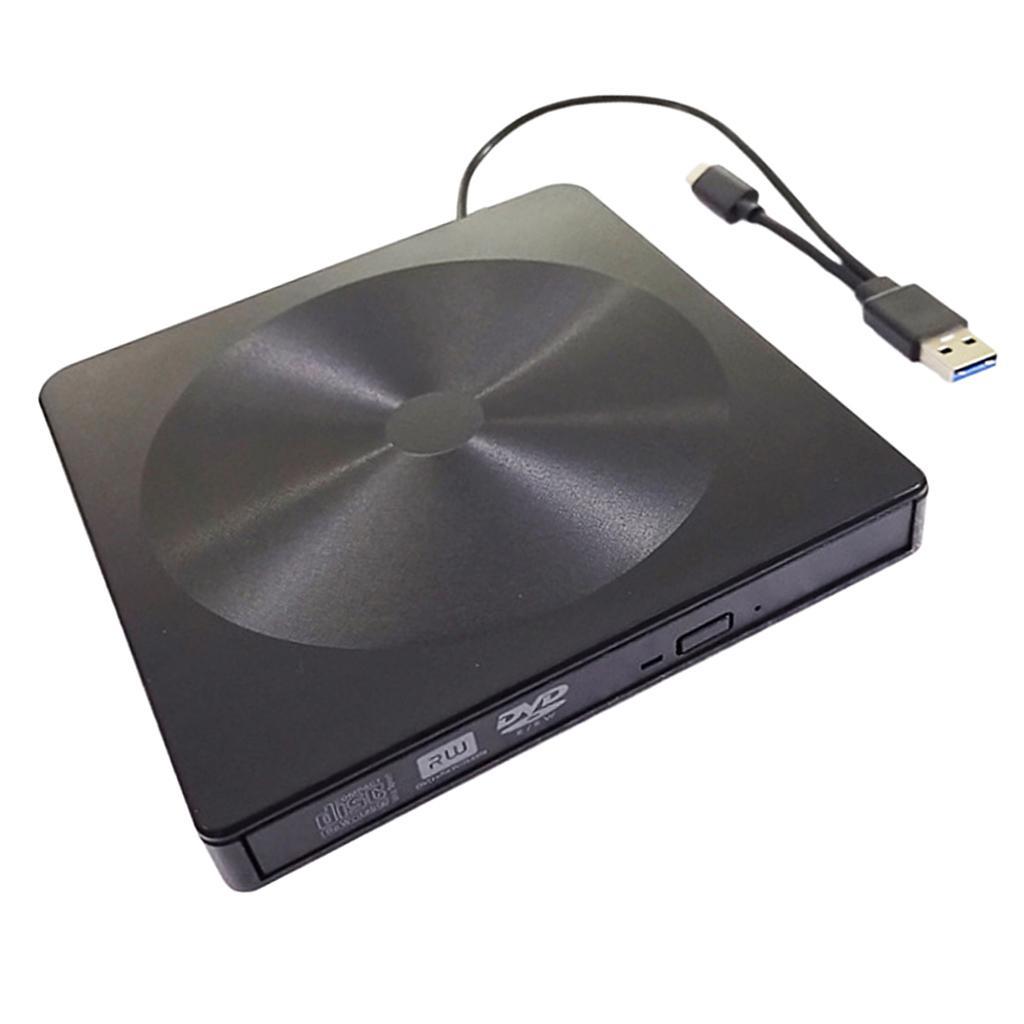 USB 3.0 External Portable Combo Player DVD CD Burner ReWriter Drive Black