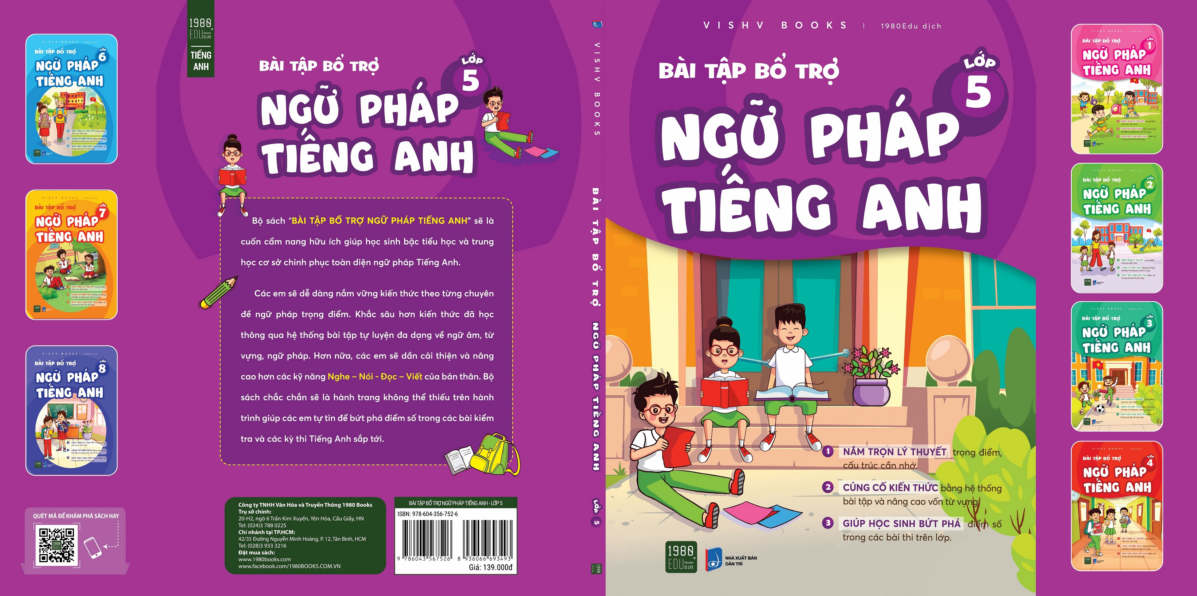 Bài tập bổ trợ ngữ pháp tiếng anh lớp 5 - VISHV Books