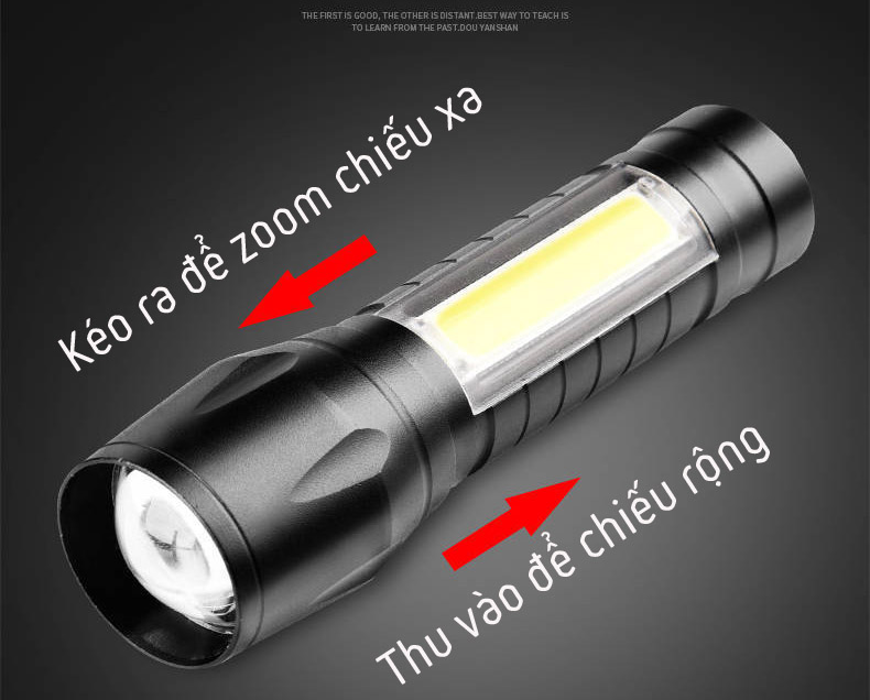 Đèn pin siêu sáng mini 2in1