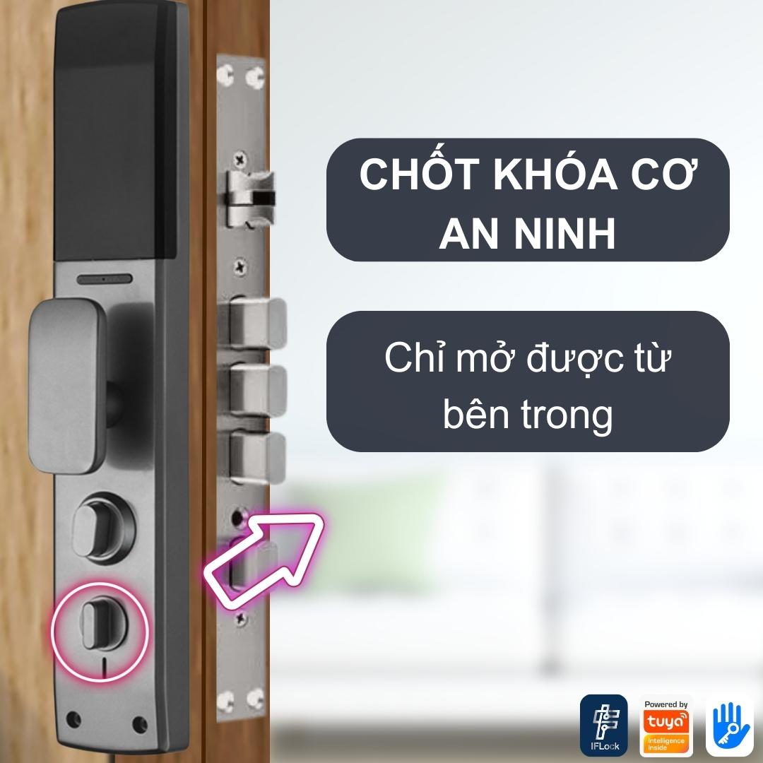 Khóa cửa vân tay thông minh IFlock Tuya A6FW