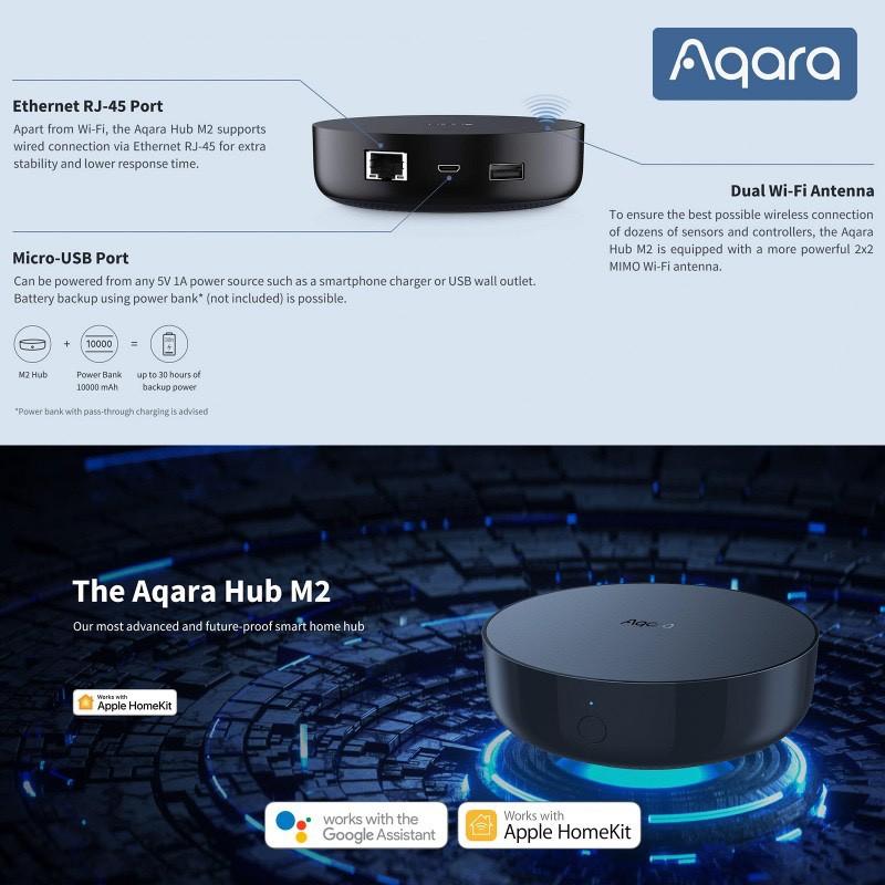 Aqara Hub M2 Smart Zigbee 3.0 - bộ điều khiển trung tâm aqara - tương thích apple homekit - HÀNG CHÍNH HÃNG