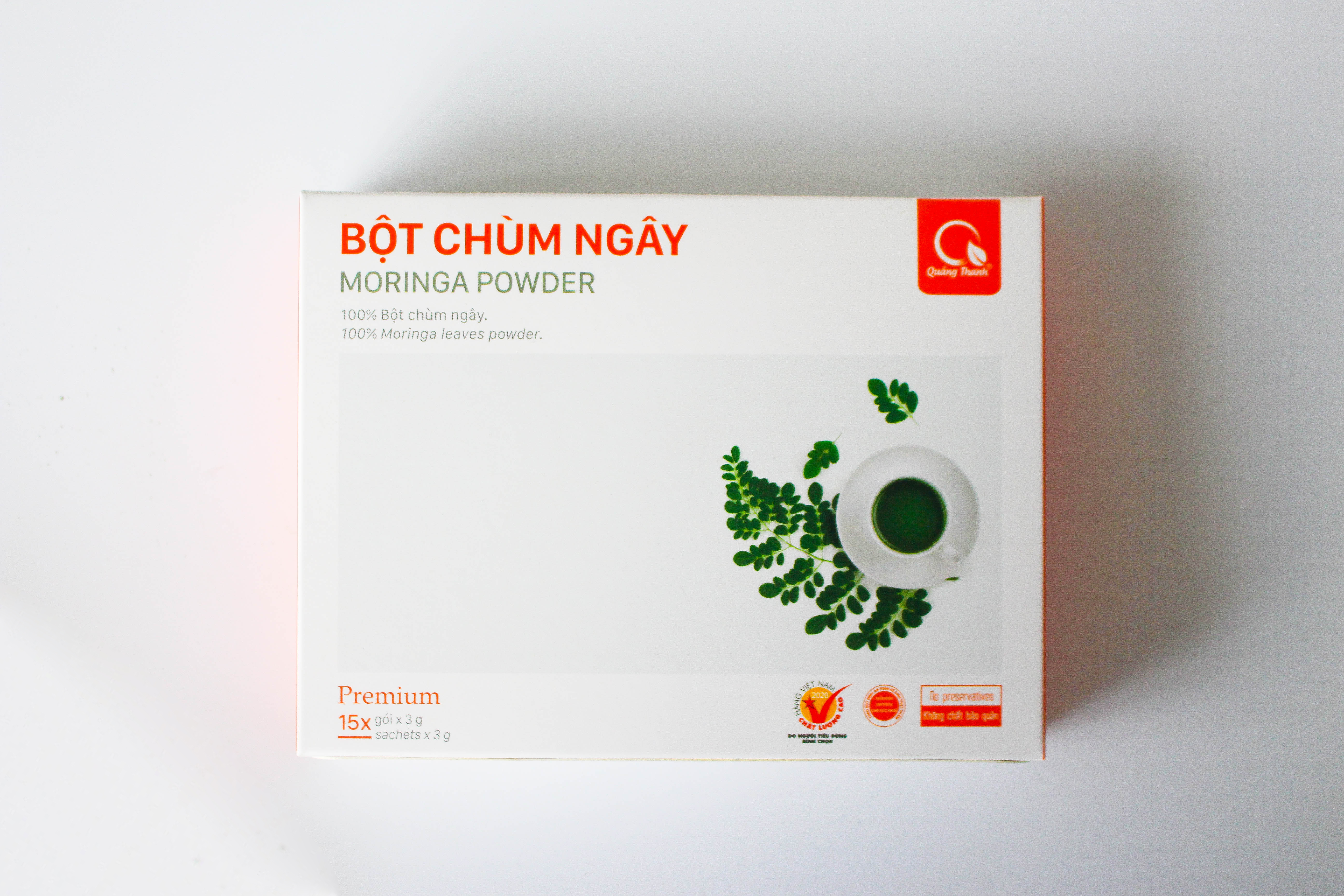 [CHÍNH HÃNG] Bột Chùm Ngây Sấy Lạnh Nguyên Chất  - Bột dinh dưỡng ăn dặm cho bé, tăng cường sức khỏe - Hộp 45g