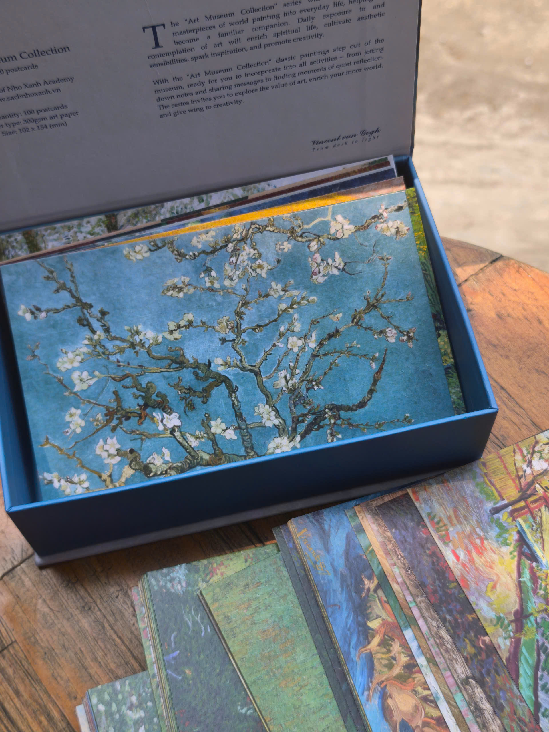 BỘ 100 POSTCARD VAN GOGH – Giấy mỹ thuật 300g cao cấp - Nho Xanh
