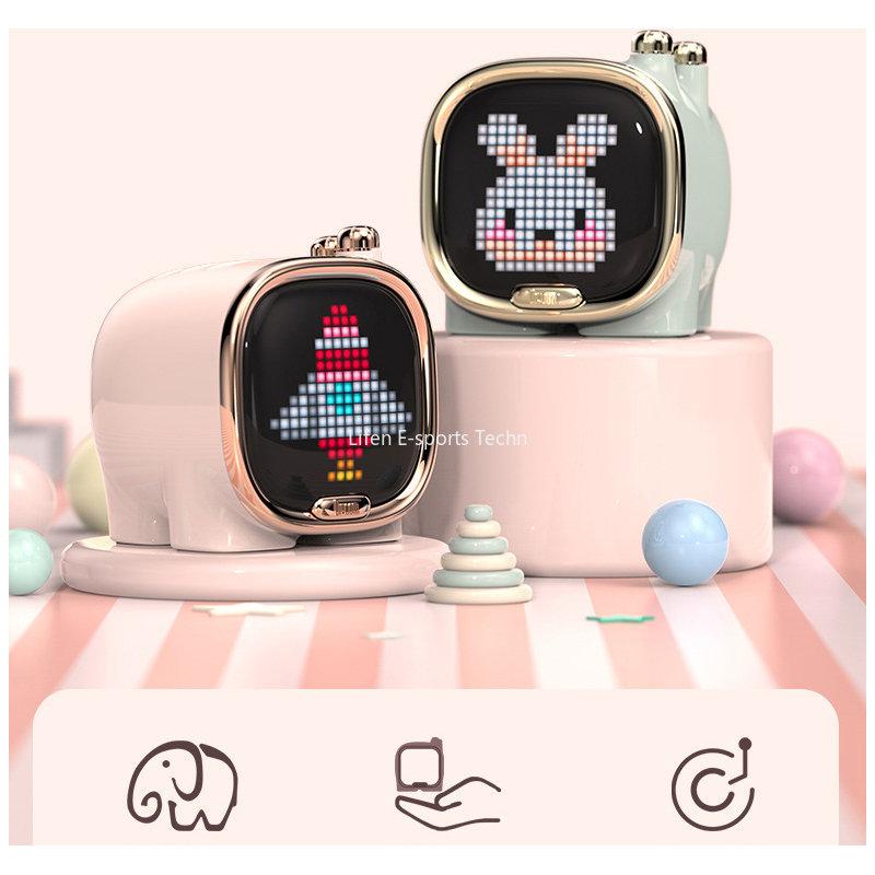 Divoom Zooe Pixel Art Loa Bluetooth Di Động Âm Nhạc Mini Dễ Thương Thiết Lập Bàn Làm Việc Không Dây Quà Tặng Giáng Sinh Cho Trẻ Em Color: GREEN