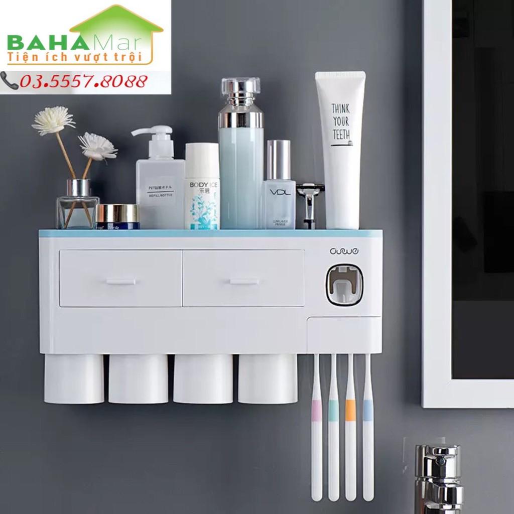 GIÁ ĐỂ TREO BÀN CHẢI 4 CỐC TREO NGƯỢC "BAHAMAR" tiện lợi cho việc sắp xếp đồ gọn gàng, sang trọng